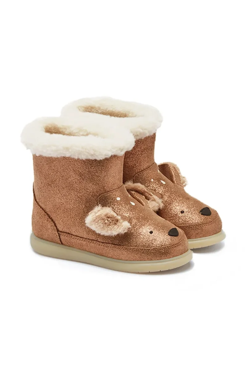 Donsje cizme de zăpadă pentru copii din piele Deloniek Boots Deer