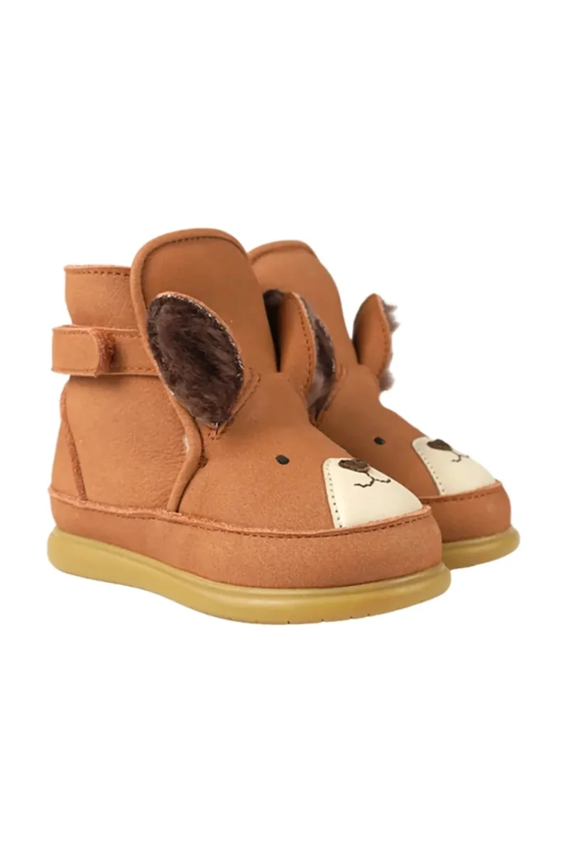 Donsje cizme de zăpadă pentru copii din nubuck Dubu Exclusive Shoes Fluffy Squirrel