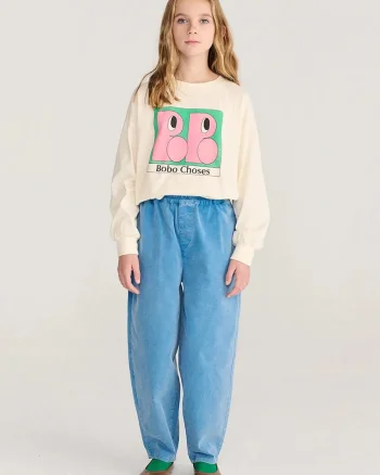 Bobo Choses pantaloni de trening pentru copii din bumbac cu elastan