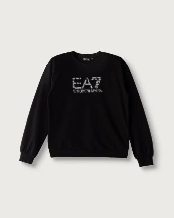 EA7 Emporio Armani hanorac pentru copii din bumbac cu elastan