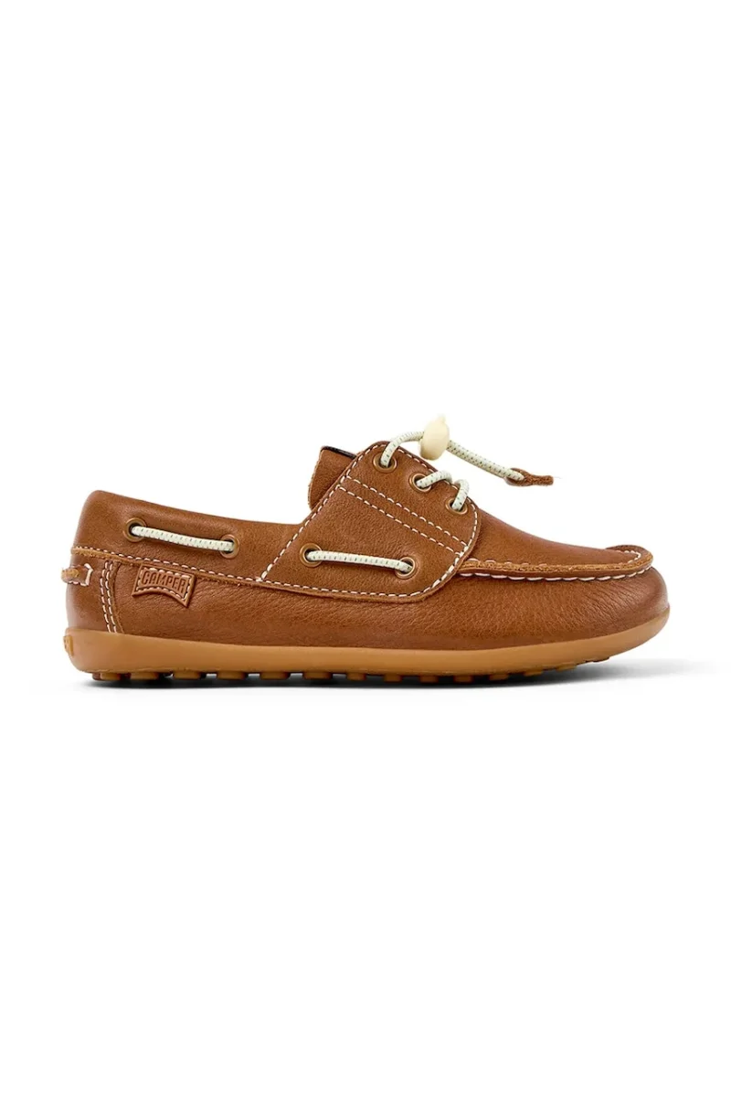 Camper mocasini pentru copii din piele Peu Cami Kids