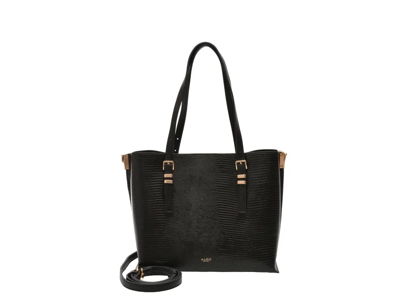 Geanta ALDO neagra, ELEANORAA 001, din piele ecologica