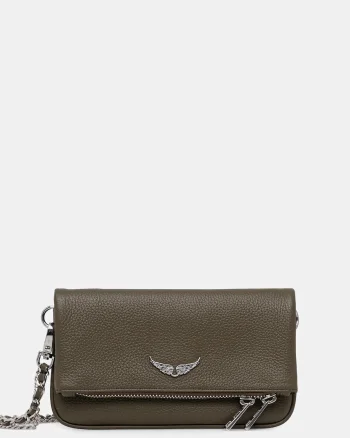 ZADIG&VOLTAIRE geantă de piele ROCK NANO GRAINED LEATHER