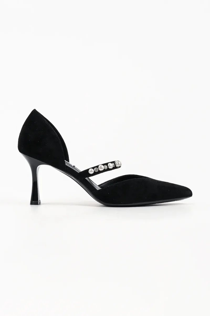 Karl Lagerfeld pantofi cu toc stiletto din piele Sienna