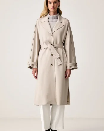 MM by Max Mara palton pentru femei cu vâscoză MMLESPOSTO