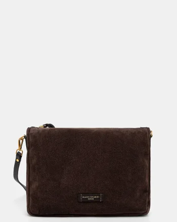 Gianni Chiarini geantă crossbody pentru femei din piele întoarsă NORA POUCH