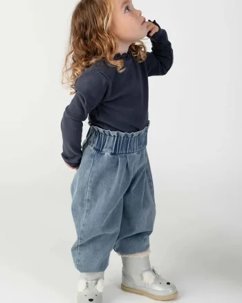 Donsje pantaloni baggy pentru copii din bumbac Juma Trousers