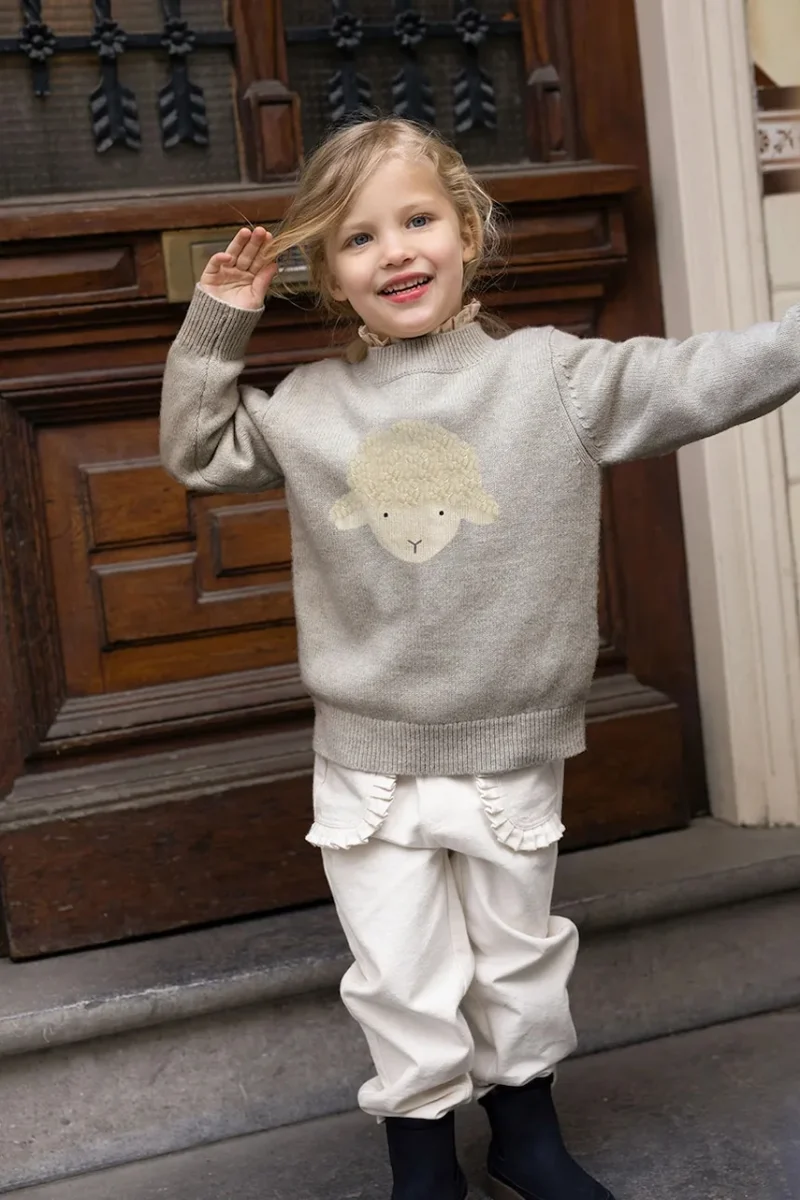 Donsje pulover de lână pentru copii Denn Merino Wool Sweater Lammy