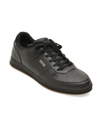 Pantofi sport SKECHERS negri, 211459, din piele ecologica