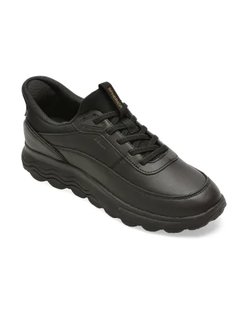 Pantofi sport GEOX negri, D567MB, din piele naturala
