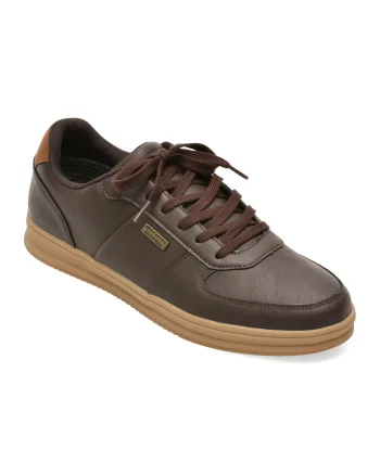 Pantofi sport SKECHERS maro, 211459, din piele ecologica