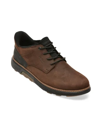 Pantofi RIEKER maro, B3357, din piele intoarsa