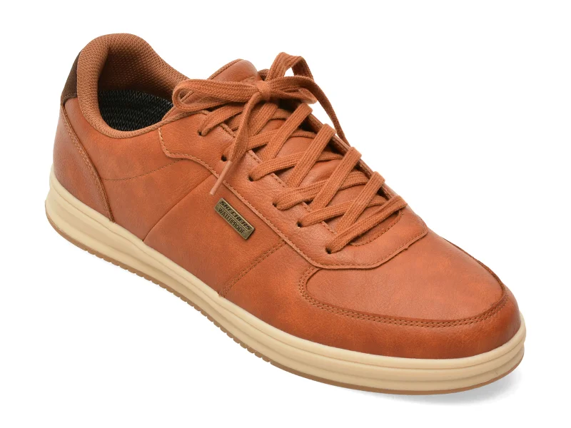 Pantofi sport SKECHERS maro, 211459, din piele ecologica