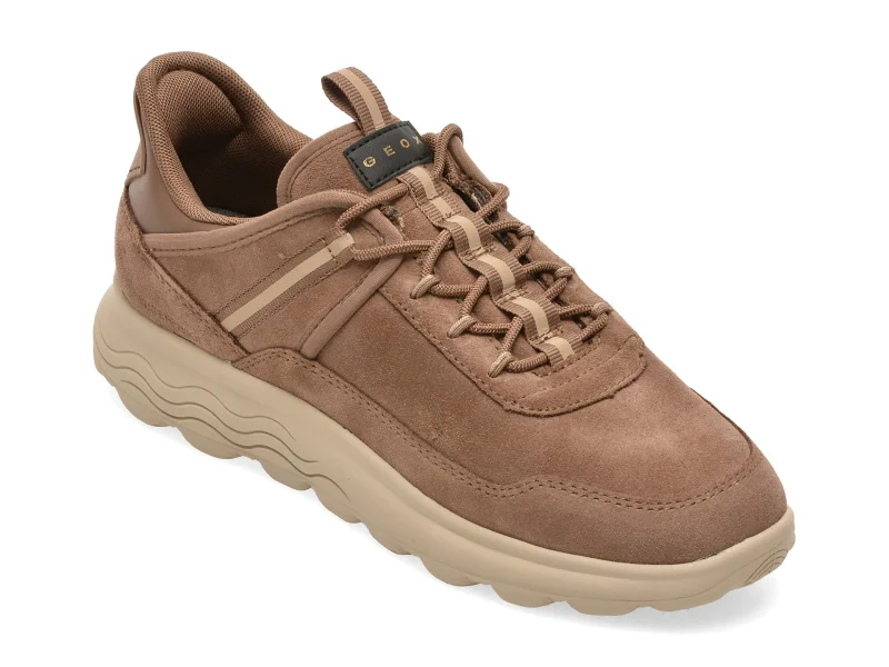 Pantofi sport GEOX gri, D6817A, din piele intoarsa