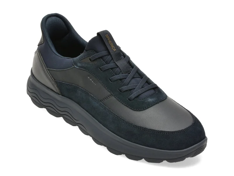Pantofi sport GEOX bleumarin, U56MPA, din piele naturala