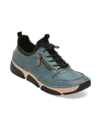 Pantofi sport RIEKER albastri, 45951, din piele ecologica