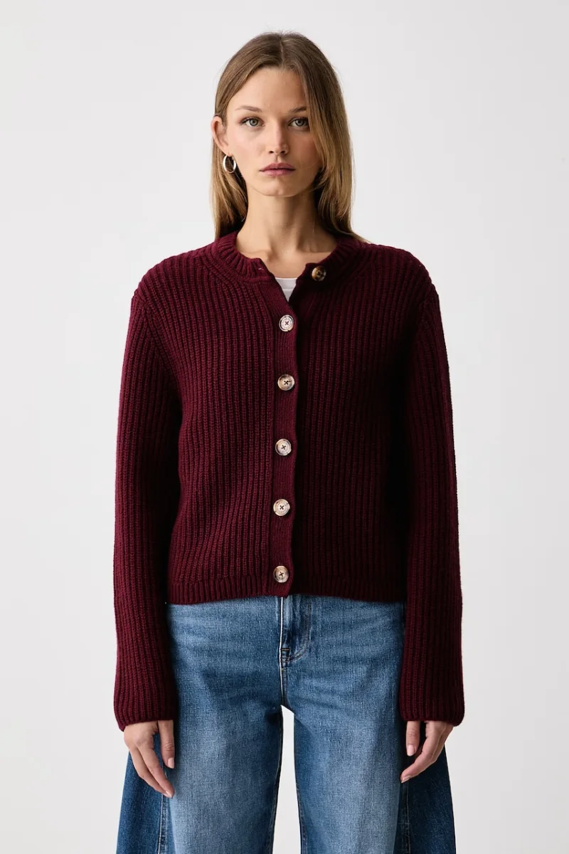 Barbour cardigan pentru femei cu lână Adalyn