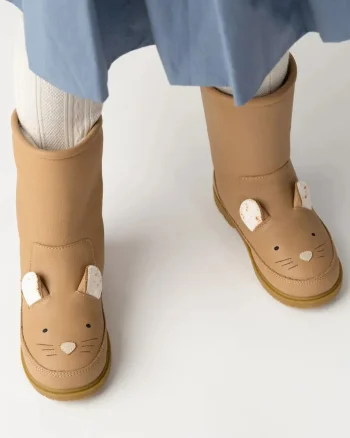 Donsje ghete de iarnă pentru copii din piele Wadudu Exclusive Boots Mouse