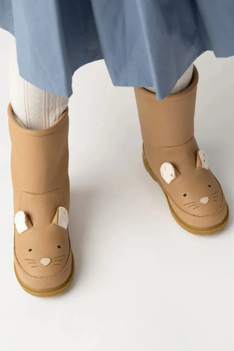Donsje ghete de iarnă pentru copii din piele Wadudu Exclusive Boots Mouse