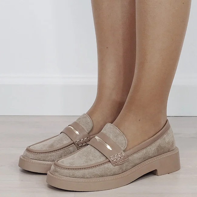Mocasini dama kaki deschis tip loafers 1535 03
