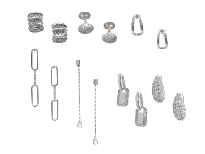 Cercei ALDO argintii, 14145266, din metal