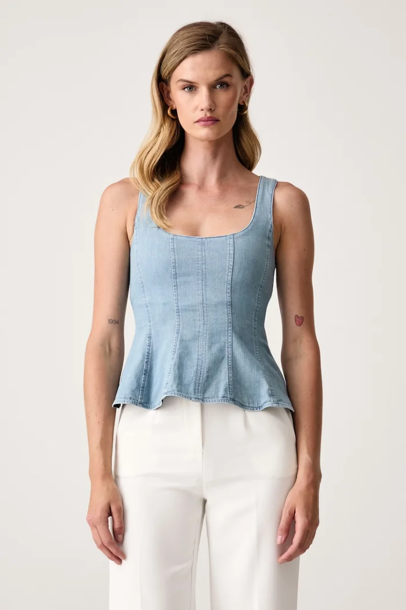 Marella top pentru femei din denim MLSAPRILE