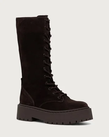 Steve Madden bocanci pentru femei din piele întoarsă Vroom