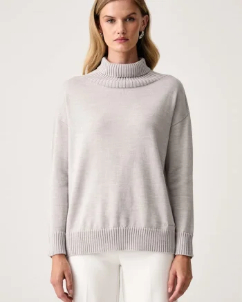 MM by Max Mara pulover cu guler înalt pentru femei din lână MMLMEANDRO