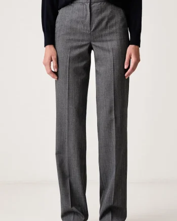 Marella pantaloni straight pentru femei cu amestec de lână MLSNEMBO