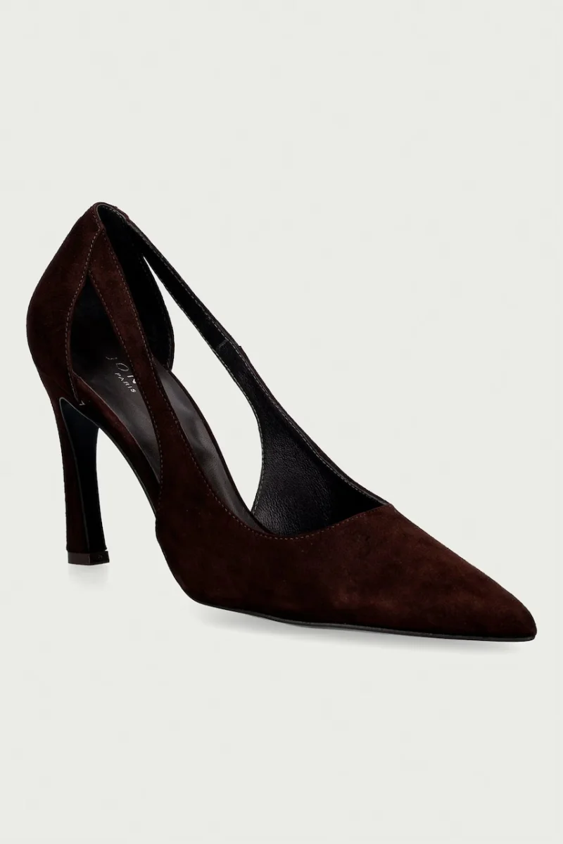 Jonak pantofi cu toc stiletto din piele întoarsă DEDGAR VELOURS