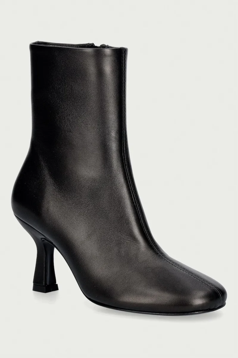 Souliers Martinez botine cu toc cui pentru femei din piele TALIN