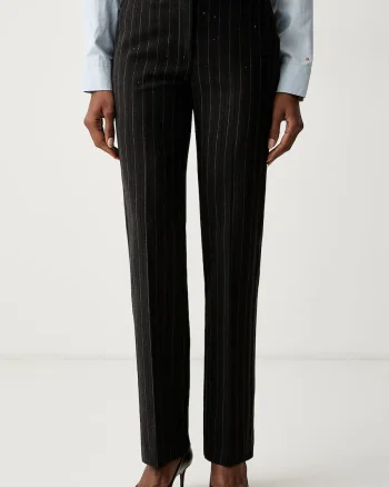 Twinset pantaloni pentru femei cu bumbac