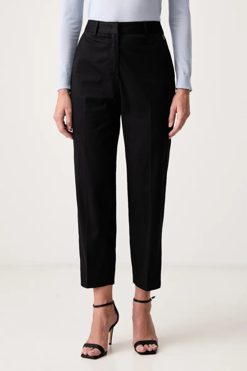 BOSS pantaloni pentru femei cu bumbac Tecarino2