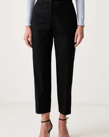 BOSS pantaloni pentru femei cu bumbac Tecarino2