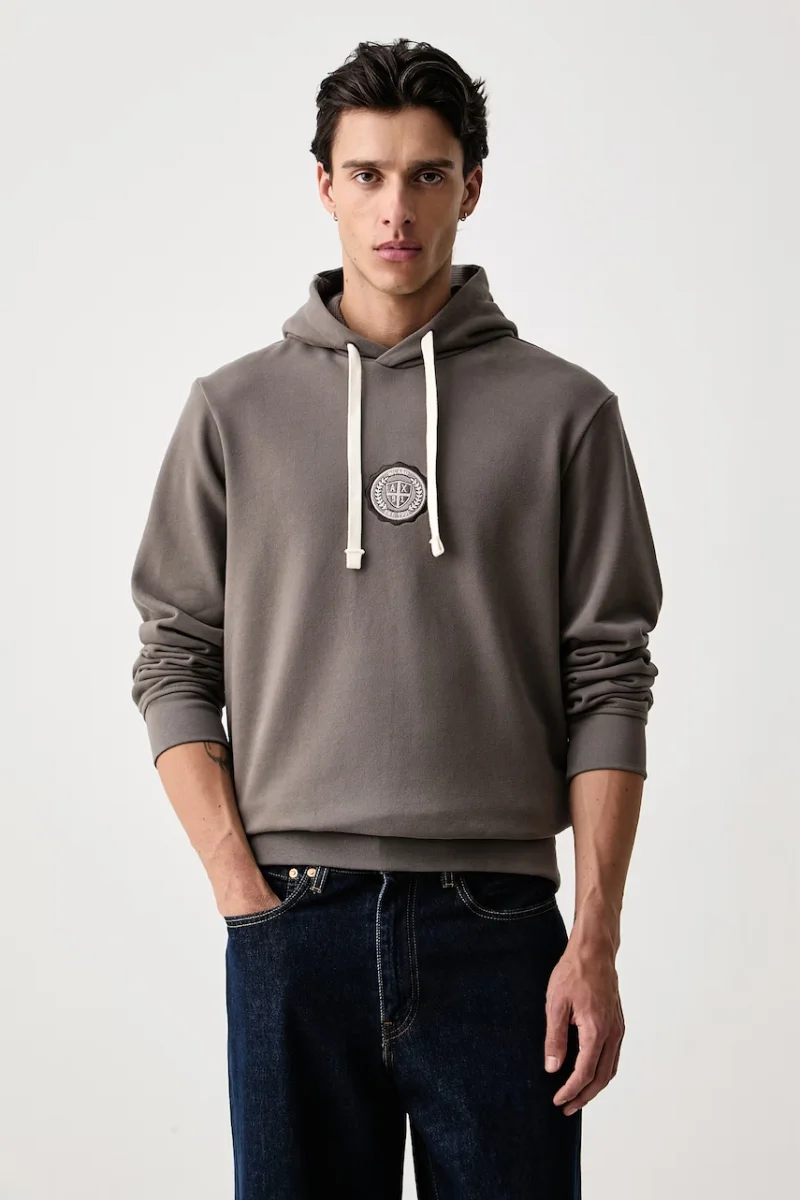 Armani Exchange hanorac cu glugă pentru bărbați din bumbac cu elastan