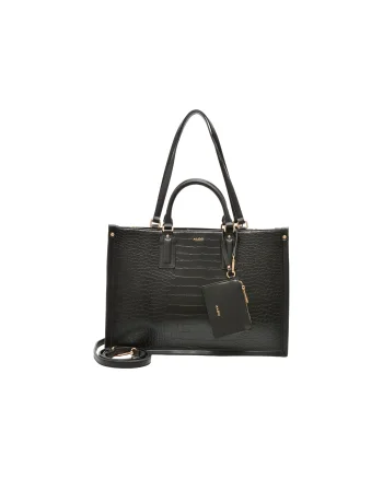 Geanta ALDO neagra, CARIEMA 001, din piele ecologica