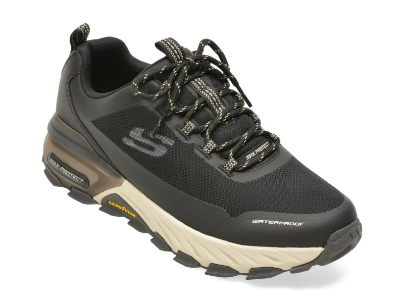 Pantofi sport SKECHERS negri, 237304, din material textil