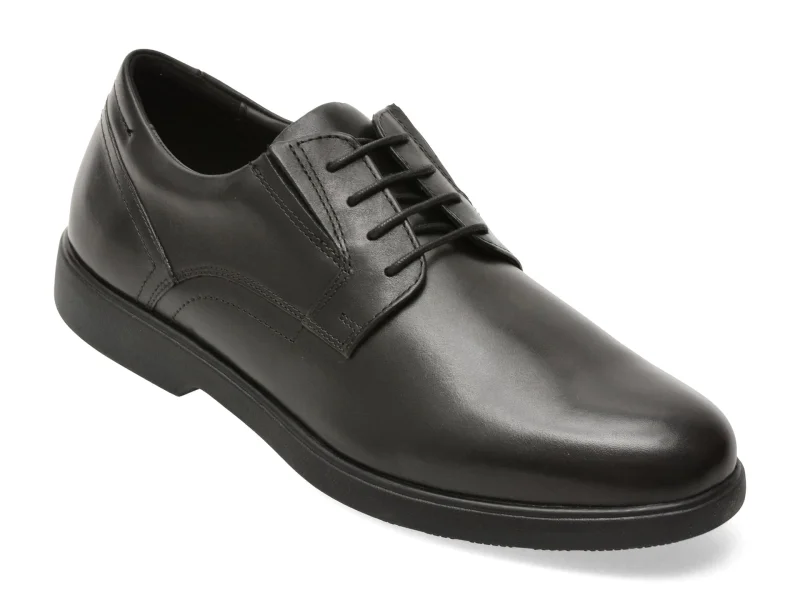 Pantofi eleganti GEOX negri, U65BJB, din piele naturala
