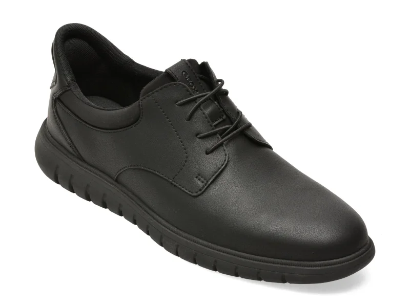 Pantofi eleganti GEOX negri, U664JA, din piele naturala