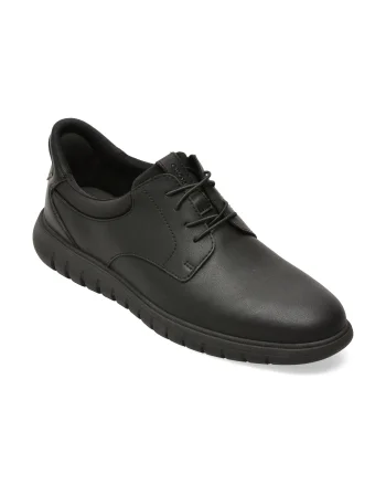 Pantofi eleganti GEOX negri, U664JA, din piele naturala