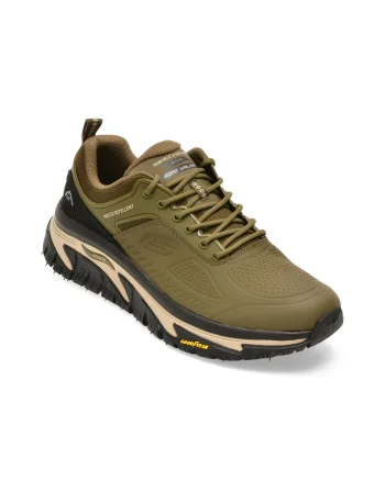 Pantofi sport SKECHERS kaki, 237333, din piele naturala