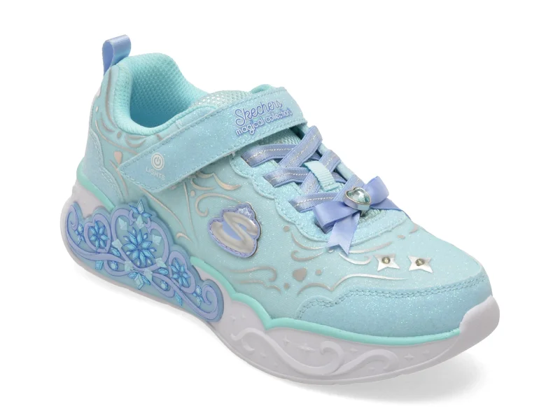 Pantofi sport SKECHERS albastri, 303732, din material textil