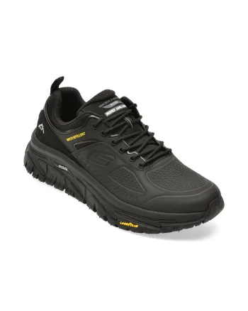 Pantofi sport SKECHERS negri, 237333, din piele naturala