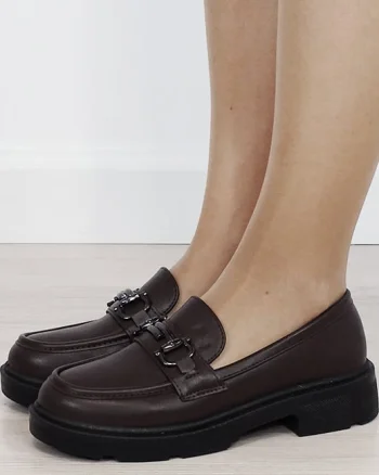 Mocasini maro de tip loafers DYH9893 01
