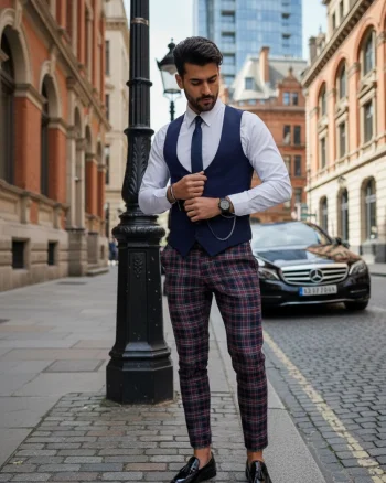 Compleu barbati  Vesta + Pantaloni B1823