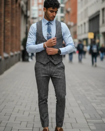 Compleu barbati  Vesta + Pantaloni B4177 V3-4