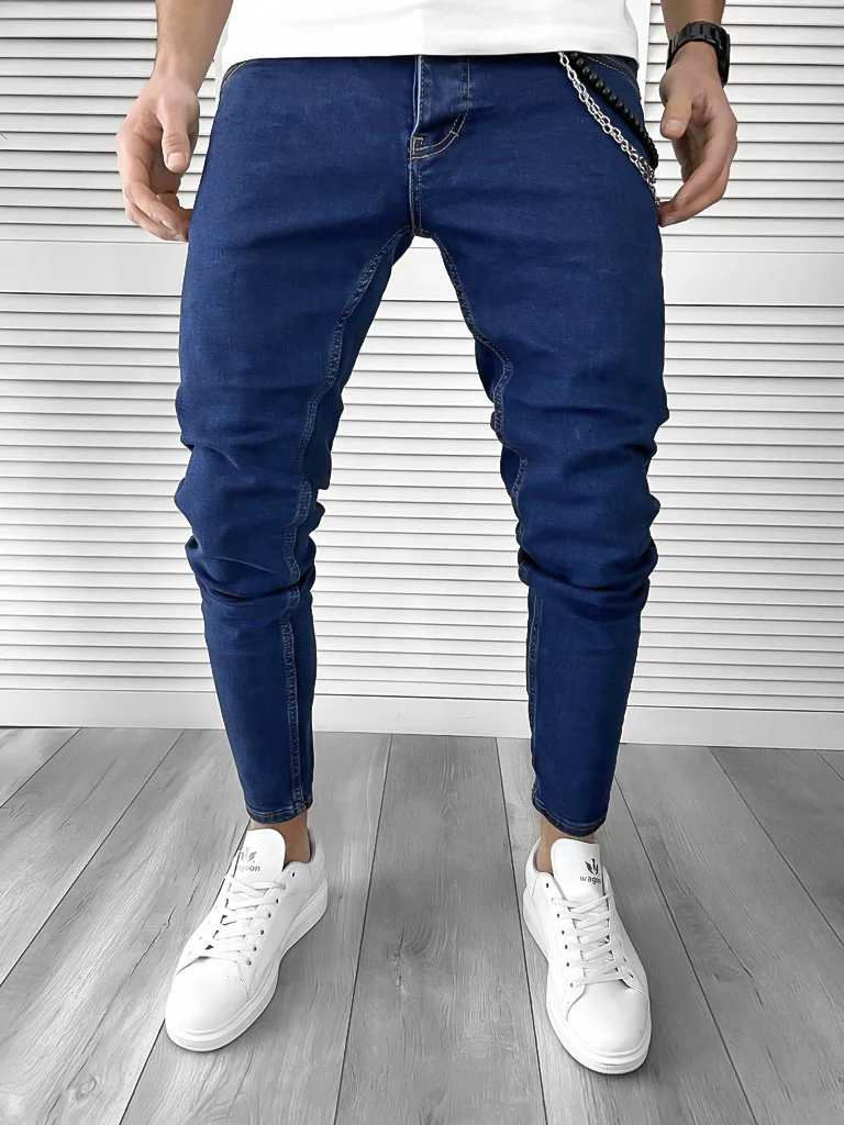 Blugi barbati conici albastri 1690 G1-2