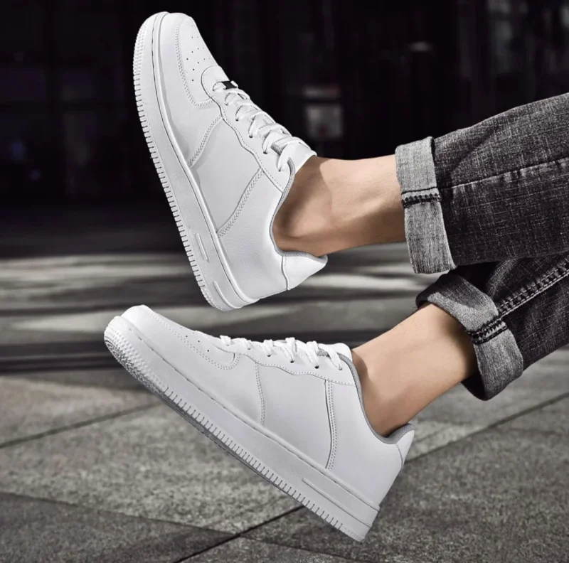 Adidasi barbati casual albi 12169 N10-2