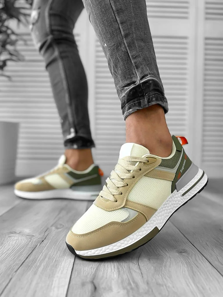 Adidasi barbati casual bej B017  N1-4
