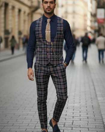 Compleu barbati Vesta + Pantaloni 12787 V5-3